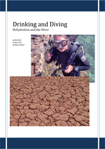 drinking and diving-A divers guide to dehydration